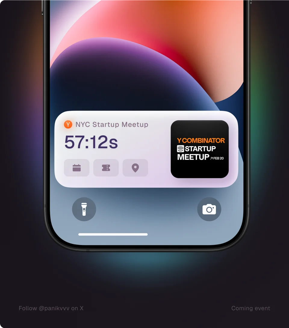 Mobile notification interface, first example
