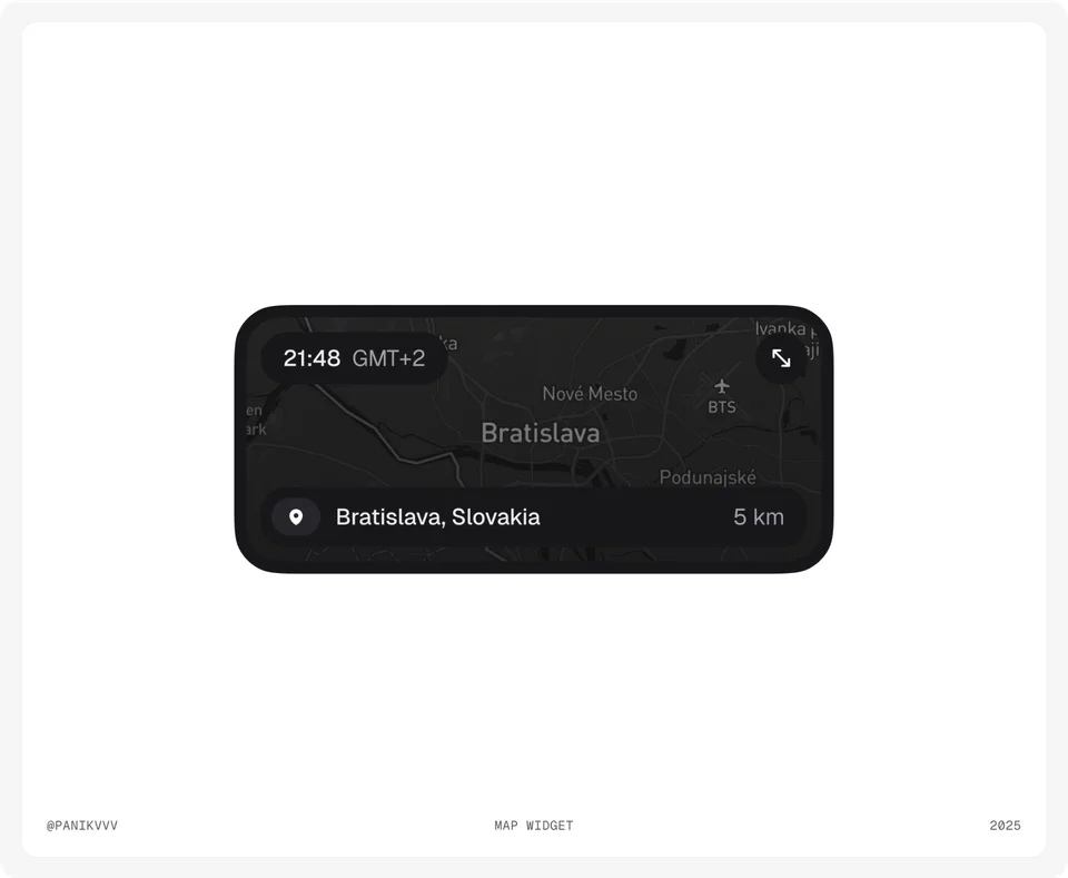 Map interface with route markers